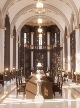 【acon3d】奇幻学校的日常-大图书馆