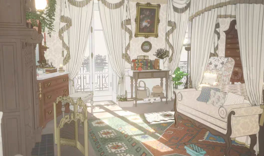 【acon3d】美丽浪漫的巴黎公寓-房间3