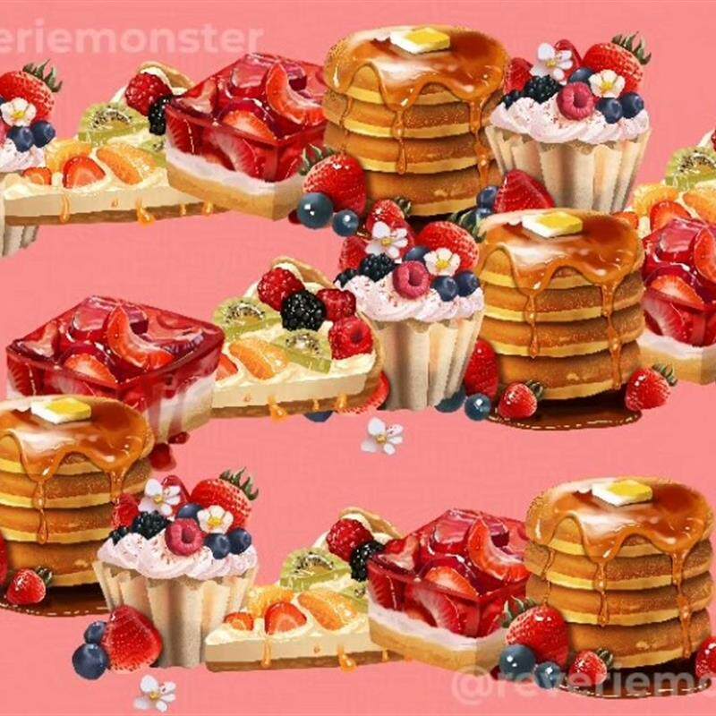 【CSP笔刷】蛋糕刷套裝笔刷合集含芝士蛋糕纸杯蛋糕和煎饼