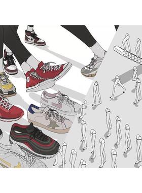 ［拼］ACON3D 3d模型 鞋 脚姿势合集 手模型，自购回