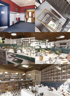 【acon3d】英国爱丁堡室内模型/学生公寓/英国学生宿舍/