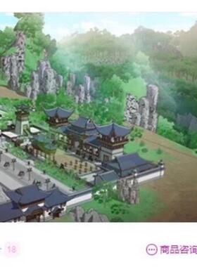 【acon3D】幻想武侠史剧-文派整体套装 su模型  草图