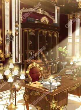 【acon 3D】富有魅力的玄幻办公室 草图大师模型 su模