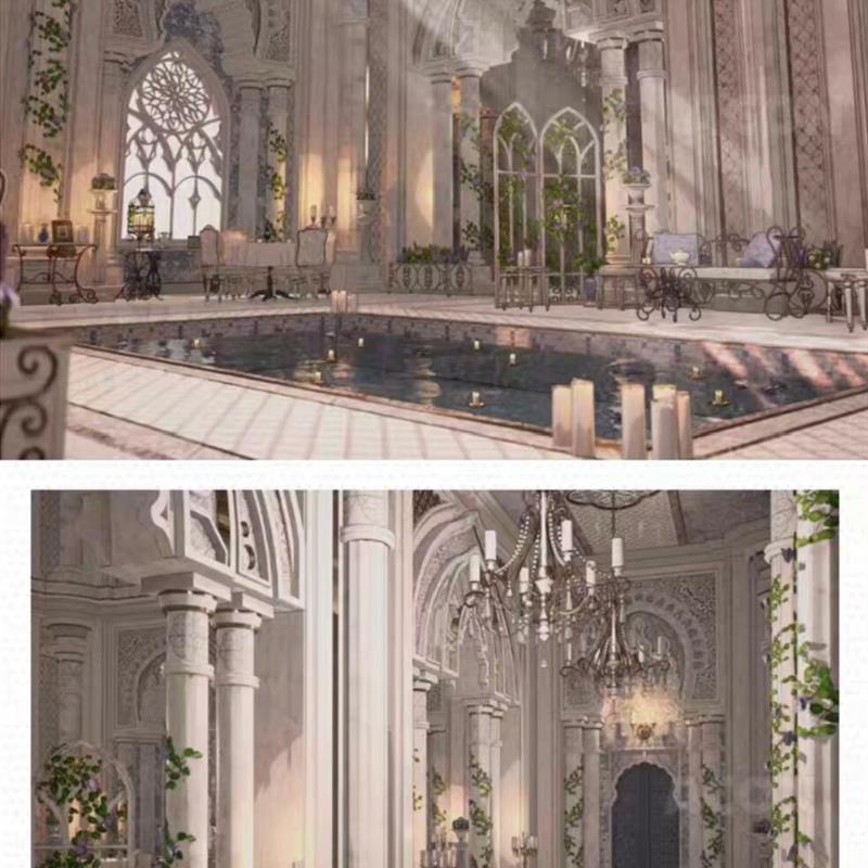 【acon3d】白色幻想神殿-小大厅