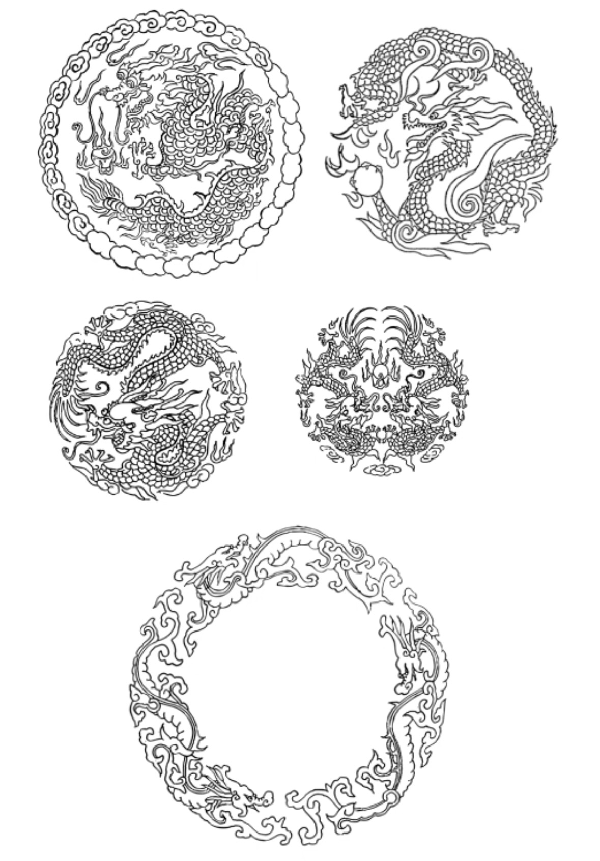 csp笔刷，古风纹样12支。 csp笔刷，优动漫笔刷