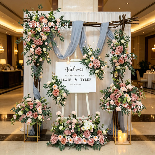 开业婚礼装饰生日活动拱门花艺