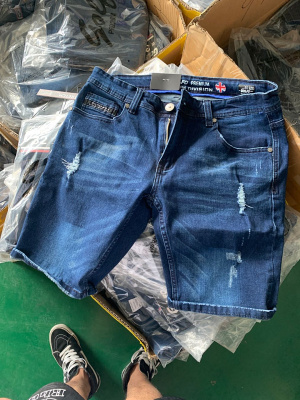 清仓换！英式PREMIUM STRETCH超强弹力男士夏季牛仔裤短裤