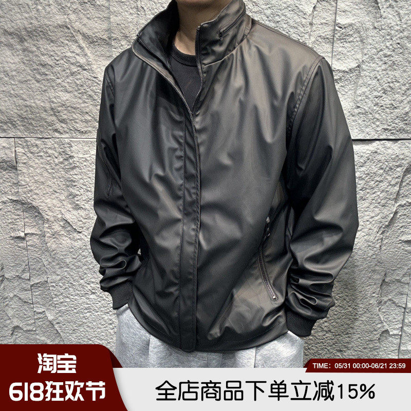意奢重工 面料堪称精贵 春季男士高端柔软透气细腻连帽夹克外套潮