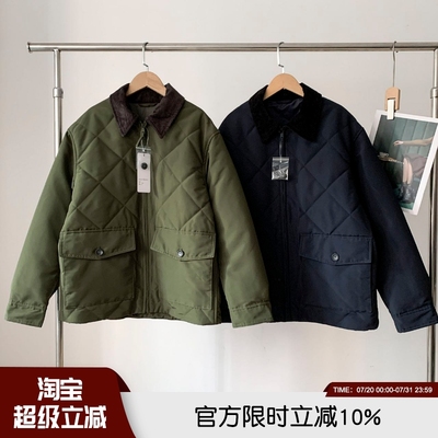 谷仓棉夹克绗缝防风保暖棉衣