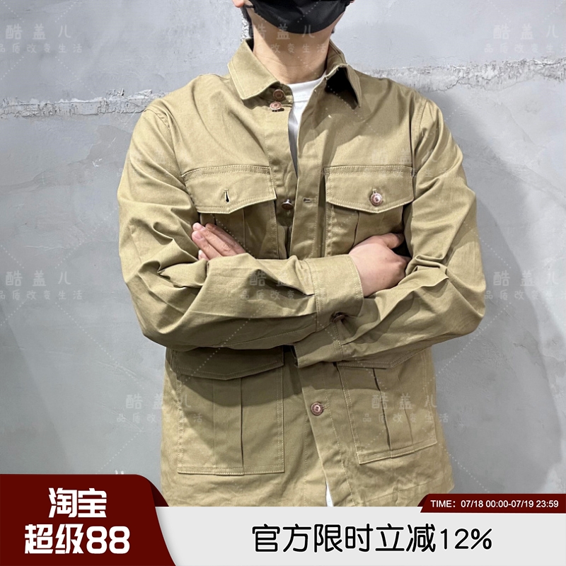 春季时尚休闲工装多口袋夹克外套
