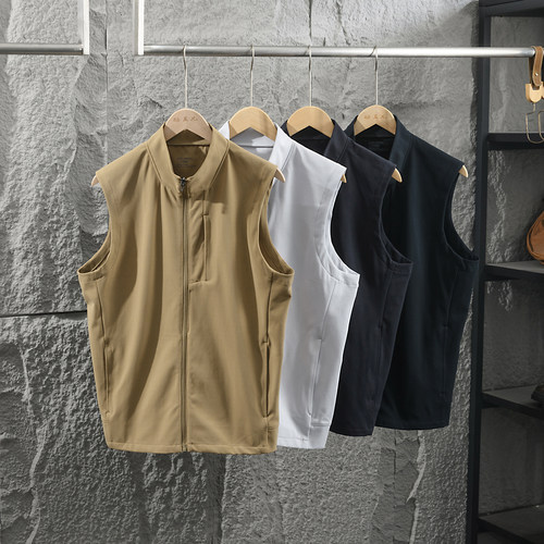 大牛货 意大利Leavo Johnson高端肌理透气百搭运动休闲背心男马甲