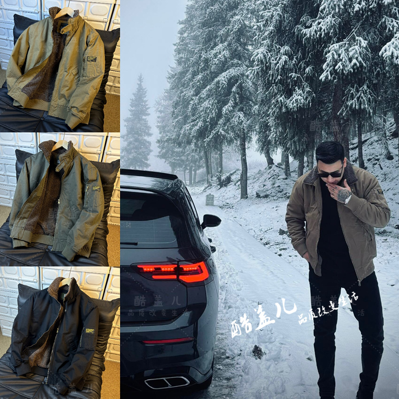 硬核高端美式水洗加绒加厚外套