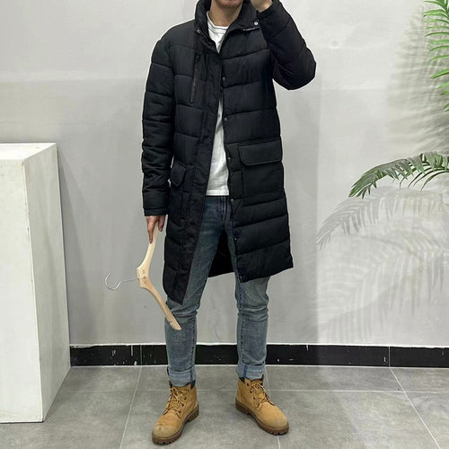 UK英线高街！高端立领中长款棉服
