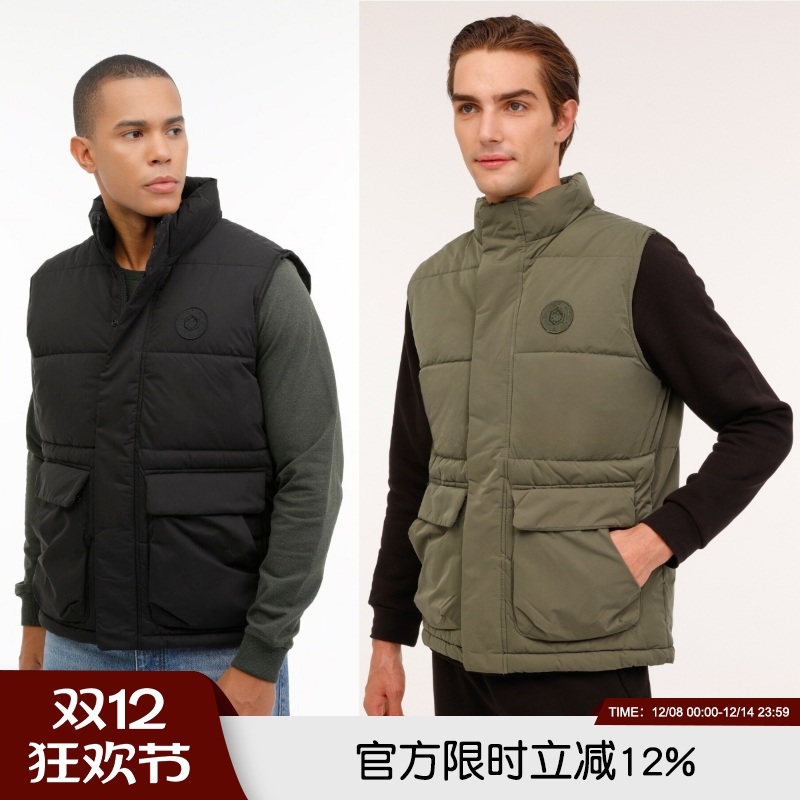 高端防风保暖立领加厚棉马甲背心