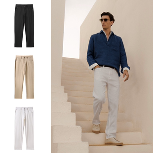 老钱氛围感奢感粗纹弹力棉直筒男牛仔裤 一条神奇 富帅风 子 裤