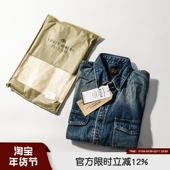 牛仔衬衫 美式 休闲复古高端秋冬男女情侣水洗做旧全棉长袖 衬衣外套