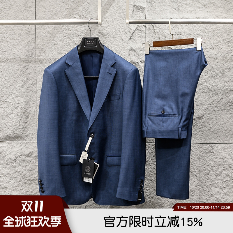 实体3W3 意大利Super150'S超细羊毛高奢男士商务西服西裤套装套西