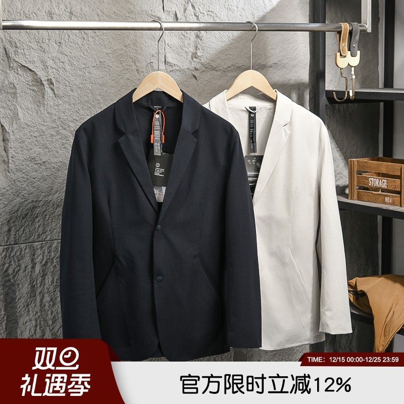 网格轻薄透气3D立体裁剪西装西服