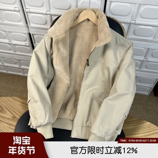 AB两面穿 美式重磅飞行服 加绒加厚保暖秋冬男士经典复古夹克外套