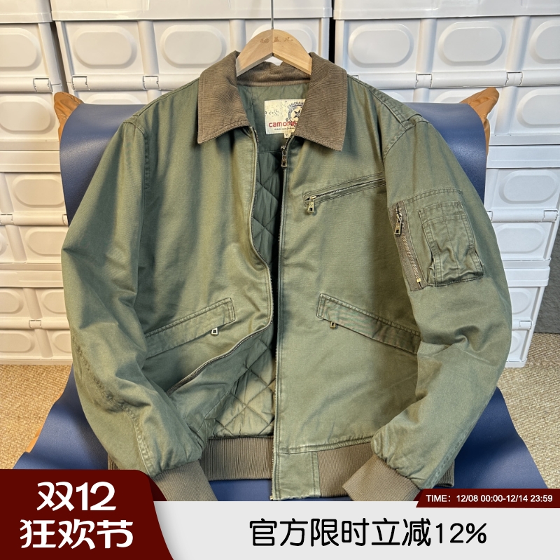 高端男士古着工装坦克夹克外套