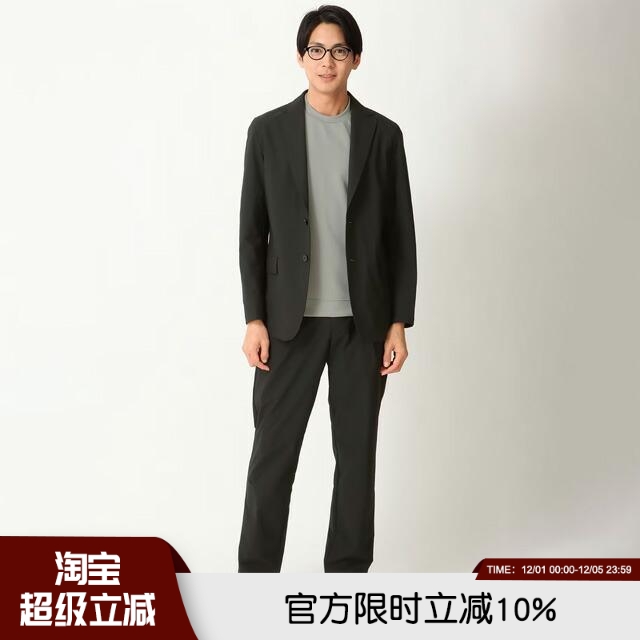 日系高端男士秋冬西装西裤套装