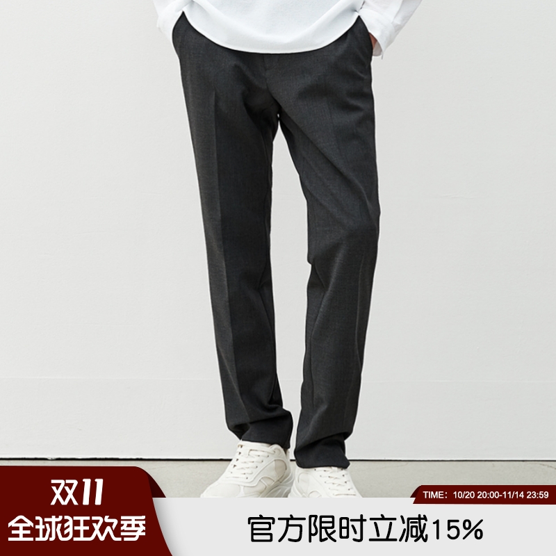 笔挺有型西裤防泼水防风加绒秋冬