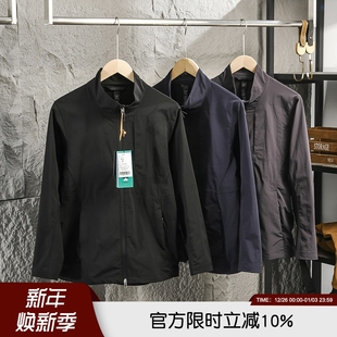 户外机能轻量化设计25春季 运动休闲百搭立领通勤舒适夹克外套 男士