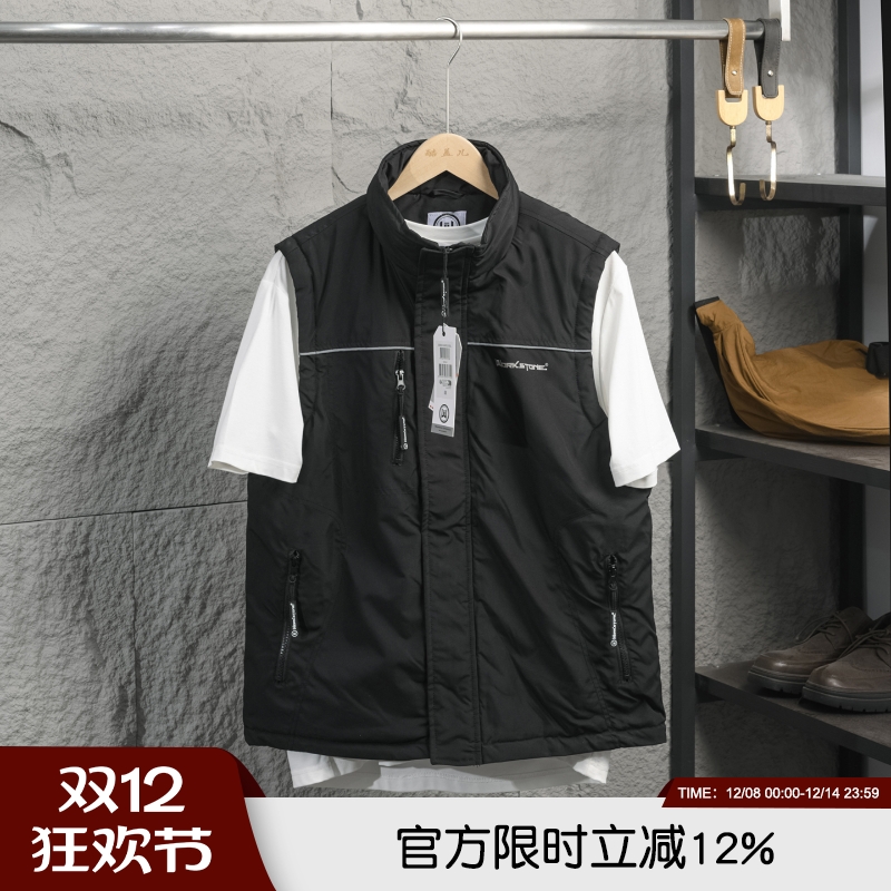 磐石品质！高性能！秋冬男士户外防风雨夹棉加厚保暖棉马甲外套