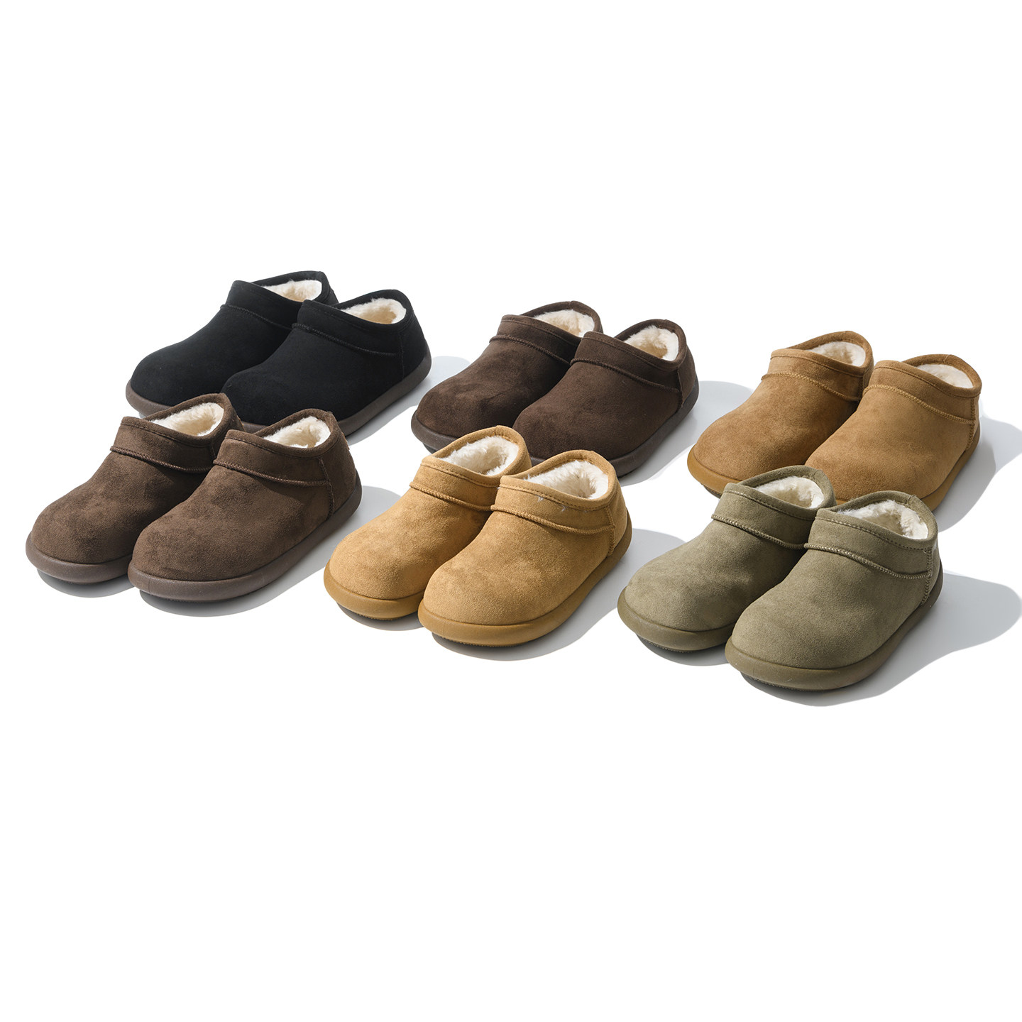 25年秋冬新款男女情侣简约百搭橡胶鞋底加绒保暖棉鞋勃肯鞋雪地靴