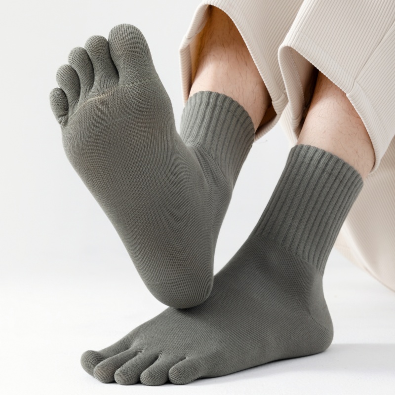 五指袜男士棉分趾中筒