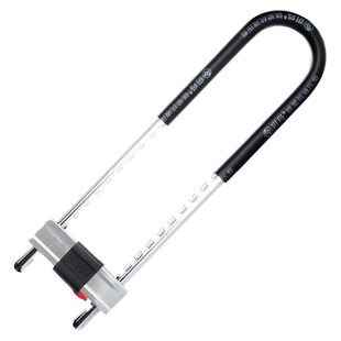 玥玛密码玻璃门锁双开门U型锁店铺商铺锁u形锁不锈钢单开型门锁