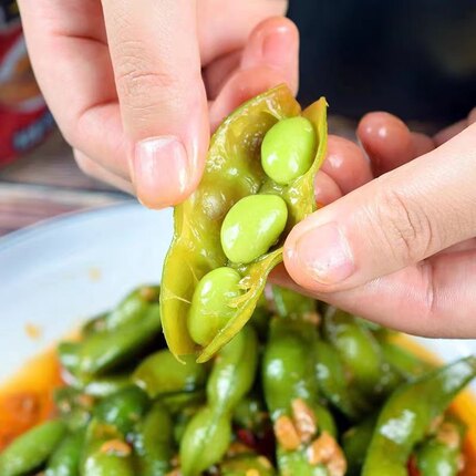 酒祖五香辣毛豆卤汁毛豆下酒菜KTV酒吧卤味夜宵素食开袋即食零食