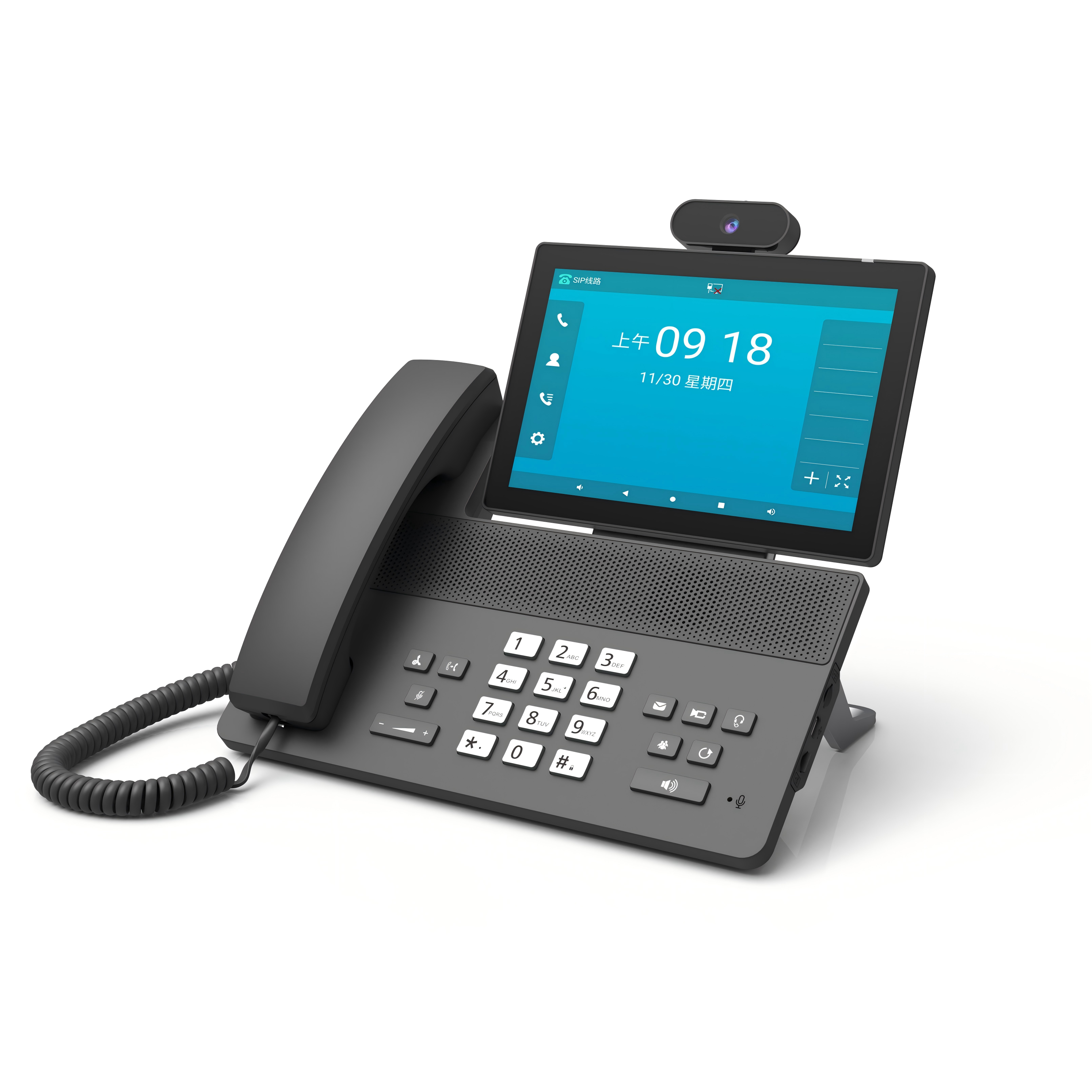 SIP+PSTN DTMF 音视频会议可录音USB WIFI 热点智能4G电话机