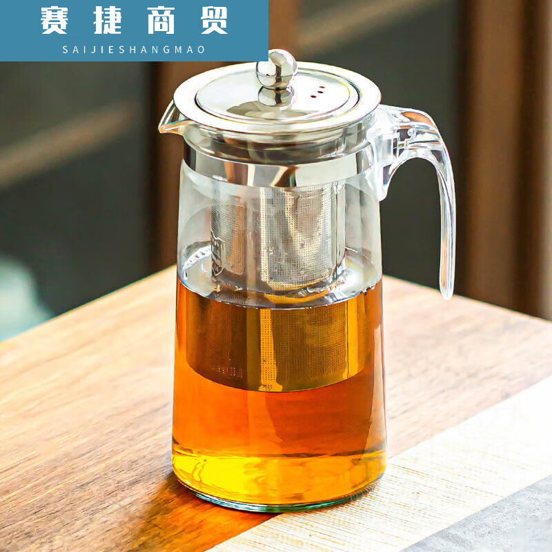 飘逸杯泡茶壶沏茶杯茶水分离器玻璃茶壶过滤耐冲茶器家用茶具不锈-封面