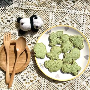 手工曲奇饼干恐龙翼龙霸王龙甜品台宝宝宴节日礼物儿童零食无添加