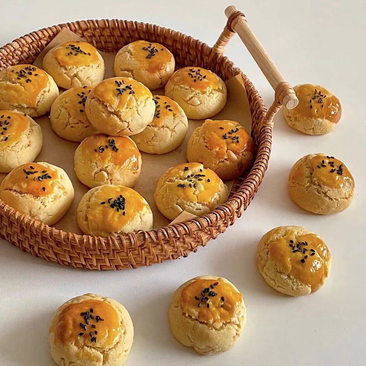 手工花生酥自制酥饼一口酥健康甜品台宝宝宴礼物儿童零食无添加