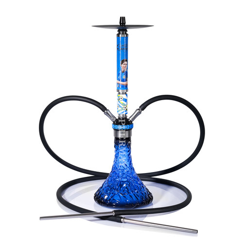 新款水烟壶双管玻璃套装大烟雾