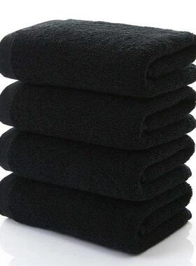 Black Large Bath Towel Cotton Thick Shower Face Towels Home