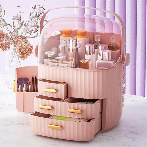 0 Degree Rotating Cosmetic Storage Box Makeup Organizer