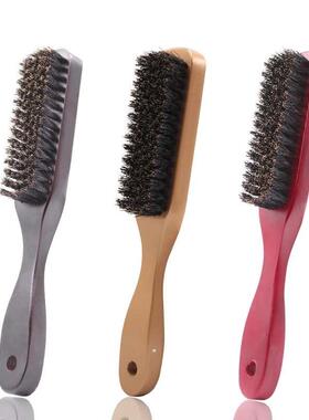Wood Handle Boar Bristle Cleaning Brush Hairdressing Beard B