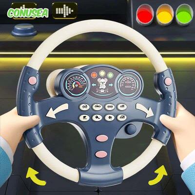 Electric Steering Wheel Childrens Simulation Driving Steeri