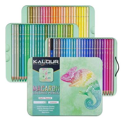 72Pcs Macaron Colored Pencil Set Soft Pastel Drawing Pencil