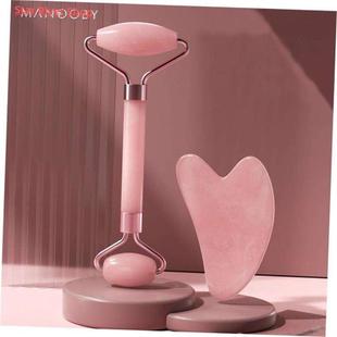 Roller Massager Facial Gua Skin Scraping Sha Resin Pink Rose