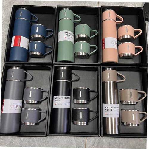 Hot Water Bottle500ML Stainless Steel Vacuum Flask Gift Set0