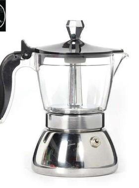 Moka Pot  Stovetop Espresso Maker,Transparent Container