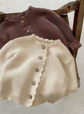 Spring Allmatch Boys and Girls Baby Children Round Neck Han