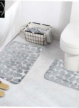 European and American head carpet toilet mat set bathroom