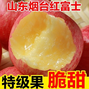 正宗山东烟台苹果栖霞红富士苹果水果新鲜当季整箱苹果