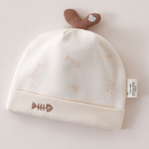 0-3个月初生婴儿帽子春秋款胎帽