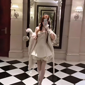 法式 现货 千金晚宴 千金细闪双色性感露肩抹胸收腰蓬蓬裙公主裙